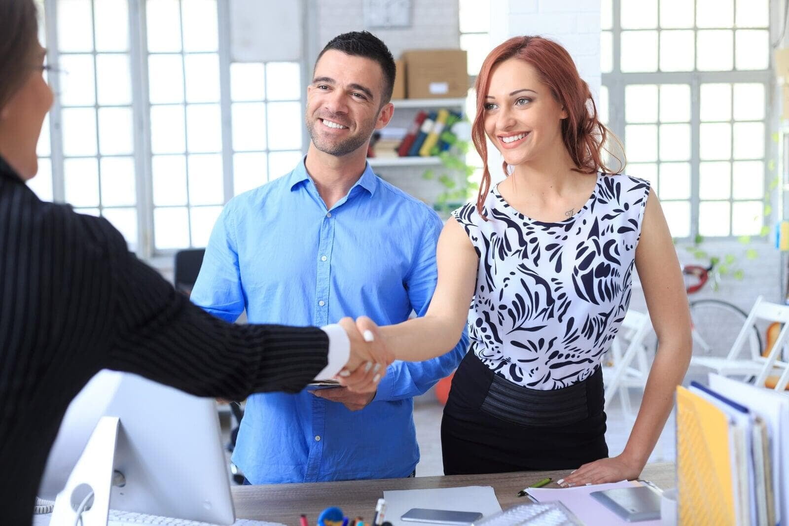 Independent Financial Advisor thanking couple for their time